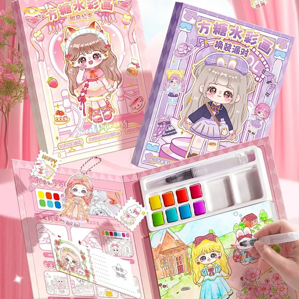 Kawaii DIY детская книга для акварельной живописи, бумага для творчества, книга для рисования водой, обучающая книга для рисования акварелью с героями мультфильмов для девочек
Kawaii DIY детская книга для акварельной живописи, бумага для творчества, книга для рисования водой, обучающая книга для рисования акварелью с героями мультфильмов для девочек