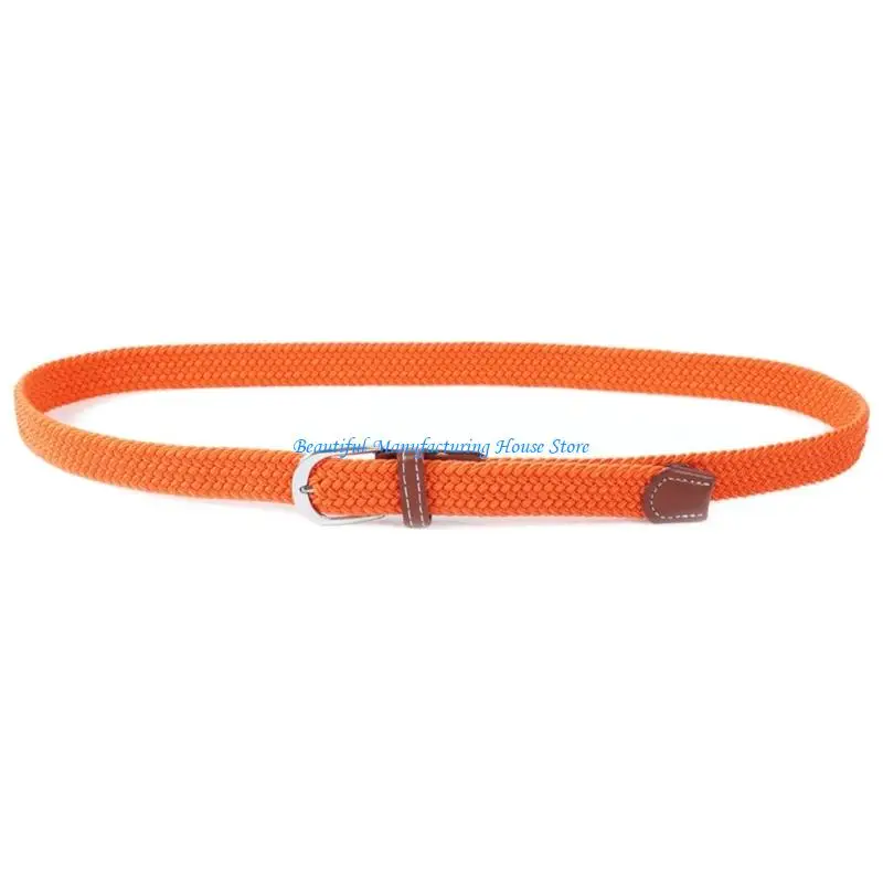 E56A Adjustable Elastic Belt with Braided Texture and Metal Clasp Accent, Narrow Sash for Jeans and Trousers Unisex Use
E56A Adjustable Elastic Belt with Braided Texture and Metal Clasp Accent, Narrow Sash for Jeans and Trousers Unisex Use