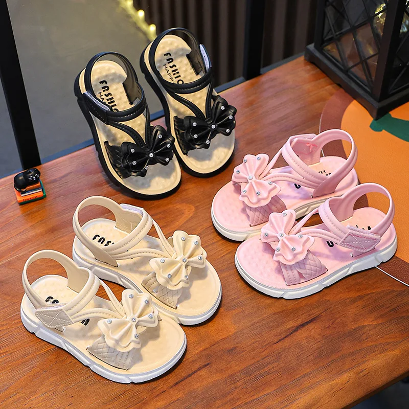 Girls Summer Sandals New Bow Casual Non Slip Toddler Sandals Children Soft Sole Princess Beach Shoes Kids OpenToe Sandals
Girls Summer Sandals New Bow Casual Non Slip Toddler Sandals Children Soft Sole Princess Beach Shoes Kids OpenToe Sandals