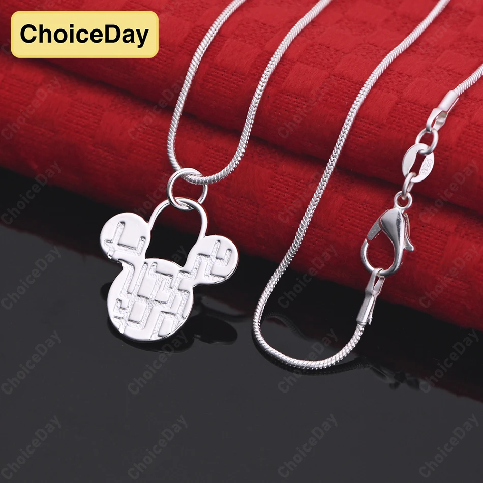 ChoiceDay модное ожерелье из стерлингового серебра 925 пробы с нежными кошачьими ушками, стильное женское ювелирное изделие, подарочные аксессуары 
ChoiceDay модное ожерелье из стерлингового серебра 925 пробы с нежными кошачьими ушками, стильное женское ювелирное изделие, подарочные аксессуары