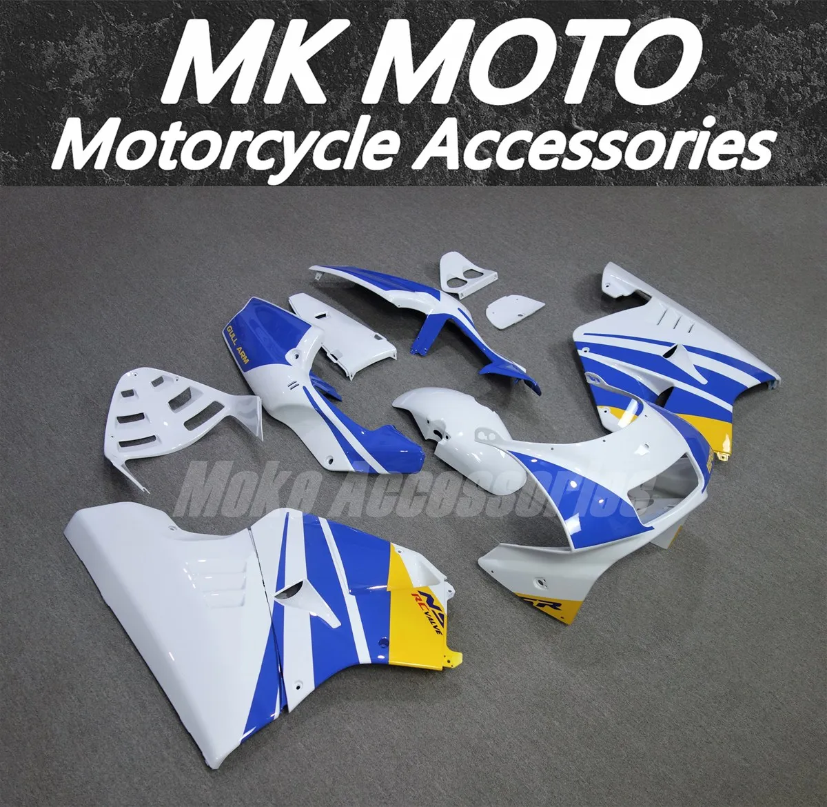 Fairings Kit Fit For NSR250 PGM3 P3 MC21 Bodywork Set High Quality Abs Injection Blue White Yellow
Fairings Kit Fit For NSR250 PGM3 P3 MC21 Bodywork Set High Quality Abs Injection Blue White Yellow