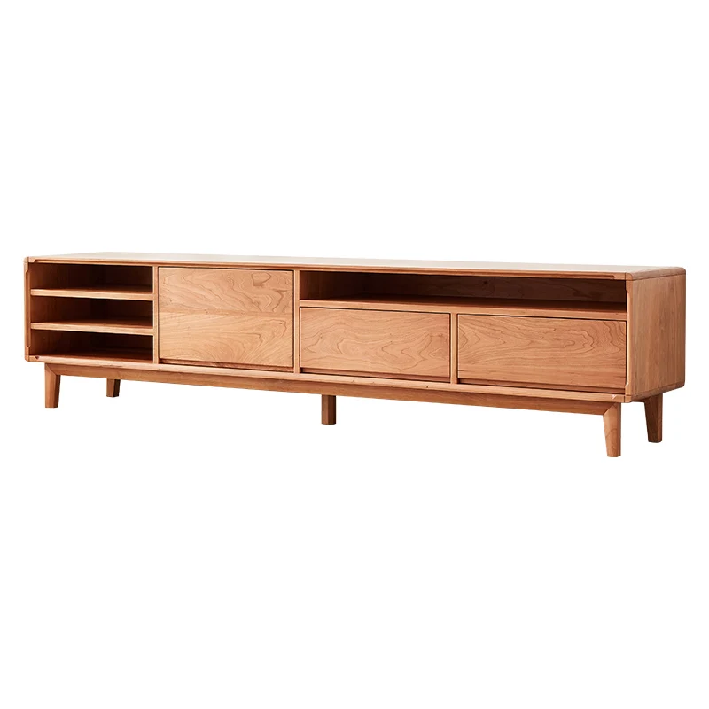 Nordic solid wood TV cabinet coffee table combination modern simple cherry wood storage cabinet
Nordic solid wood TV cabinet coffee table combination modern simple cherry wood storage cabinet