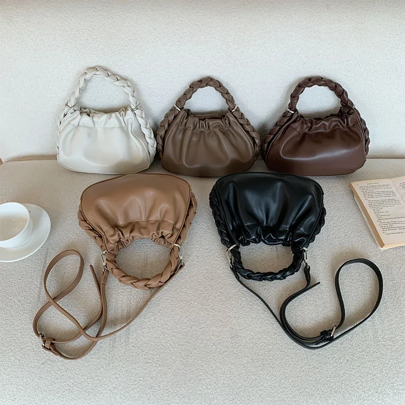 Lady High Fashion Versatile Handbag Solid Pleated Pu Leather Cross Body Shoulder Bag Streetwear Elegant Party Women Underarm Bag
Lady High Fashion Versatile Handbag Solid Pleated Pu Leather Cross Body Shoulder Bag Streetwear Elegant Party Women Underarm Bag