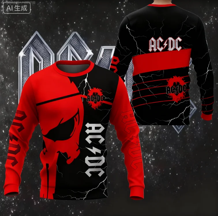 Весенне-осенние модные мужские футболки с 3D-принтом AC DC, модные мужские и женские модные спортивные футболки с длинными рукавами
Весенне-осенние модные мужские футболки с 3D-принтом AC DC, модные мужские и женские модные спортивные футболки с длинными рукавами