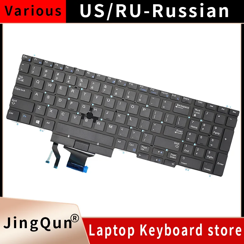 Replacement US/RU/SP Russian Spanish Laptop Keyboard For Dell PRECISION 7530 7540 M7530 E7530 7730 7740 02JWKF 0266YW 266YW
Replacement US/RU/SP Russian Spanish Laptop Keyboard For Dell PRECISION 7530 7540 M7530 E7530 7730 7740 02JWKF 0266YW 266YW
