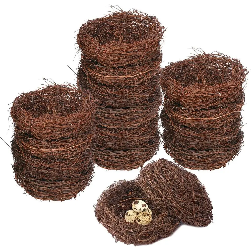 7 Inch Artificial Rattan Bird Nests, Small DIY Nests for Home and Garden Decor
7 Inch Artificial Rattan Bird Nests, Small DIY Nests for Home and Garden Decor