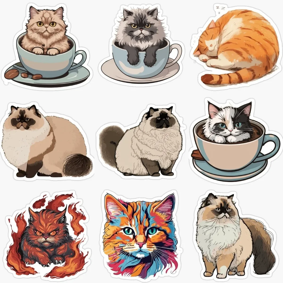 Cute Persian Cat Pets Creative PVC Waterproof Sticker for Decorate Fridge Room Wall Window Car Bicycle Van Decal Accessories
Cute Persian Cat Pets Creative PVC Waterproof Sticker for Decorate Fridge Room Wall Window Car Bicycle Van Decal Accessories