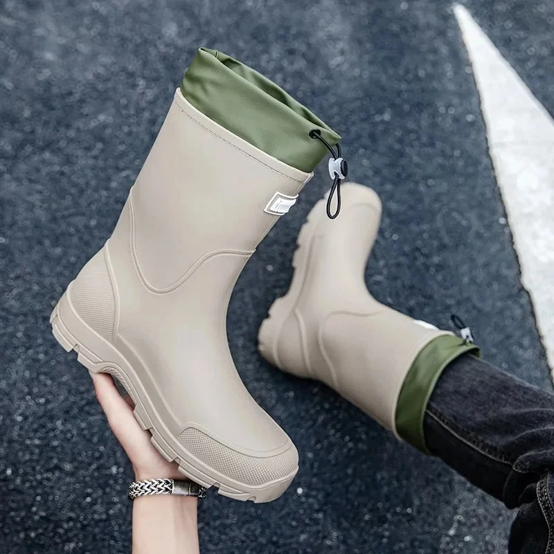Men's Lightweight Waterproof Fishing Rain Boots Anti-slip Wear-resistant PVC Boot Tube round Toe EVA Insole Plain Color Adult
Men's Lightweight Waterproof Fishing Rain Boots Anti-slip Wear-resistant PVC Boot Tube round Toe EVA Insole Plain Color Adult