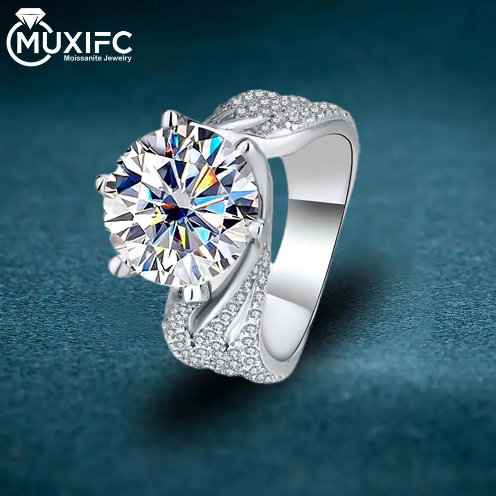 MUXIFC 3ct Luxury Full Moissanite Ring for Women S925 Sterling Silver 18k Plated D Color Lab Diamond GRA Certified Band Jewelry
MUXIFC 3ct Luxury Full Moissanite Ring for Women S925 Sterling Silver 18k Plated D Color Lab Diamond GRA Certified Band Jewelry
