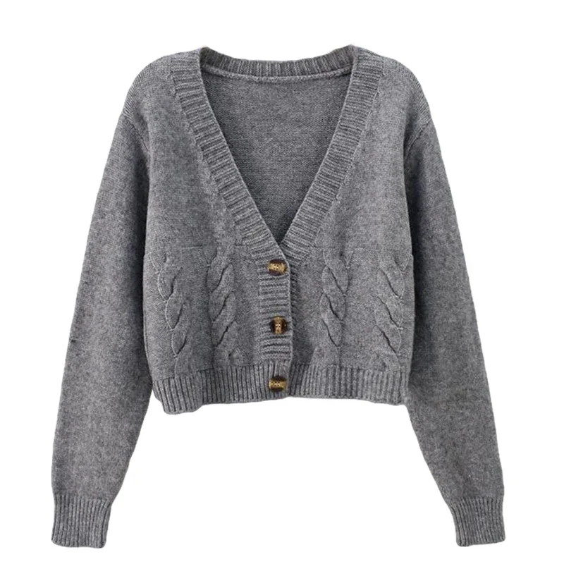 Autumn Winter New 2023 V Neck Short Cardigan Female Twist Sweater Coat Fall Single Breasted High Waist Women Knitted Jacket Tops
Autumn Winter New 2023 V Neck Short Cardigan Female Twist Sweater Coat Fall Single Breasted High Waist Women Knitted Jacket Tops