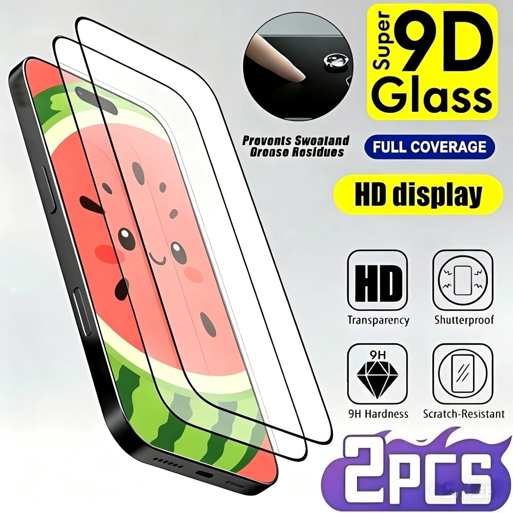 2Pcs Full Cover Screen Protector for iPhone 17 16 Pro Max Air 15 14 Plus 17e 16e 15 14 13 12 11 Pro Anti-Scratch Tempered Glass
2Pcs Full Cover Screen Protector for iPhone 17 16 Pro Max Air 15 14 Plus 17e 16e 15 14 13 12 11 Pro Anti-Scratch Tempered Glass