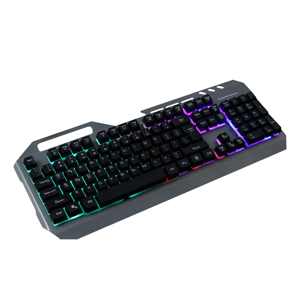Gaming Keyboard 104Keys Wired Mechanical Backlit Computer Accessories Rainbow LED NonConflict Keys Durable Engraving
Gaming Keyboard 104Keys Wired Mechanical Backlit Computer Accessories Rainbow LED NonConflict Keys Durable Engraving