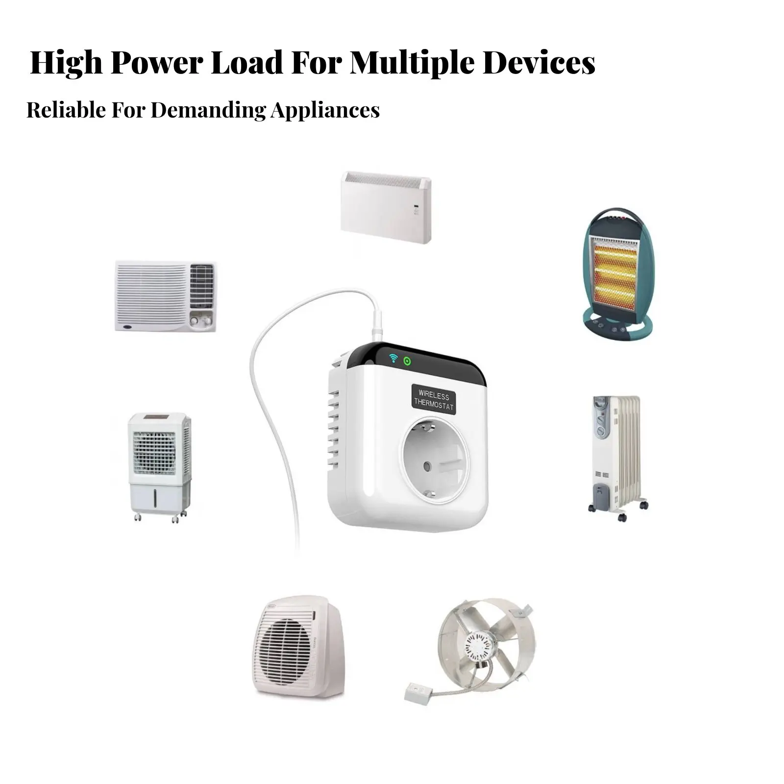 Wirelessreless Fi Thermostat Plug Heating & Cooling Mode Wireless-Fi Thermostat Plug Smart Temperature Control Socket Energy
Wirelessreless Fi Thermostat Plug Heating & Cooling Mode Wireless-Fi Thermostat Plug Smart Temperature Control Socket Energy