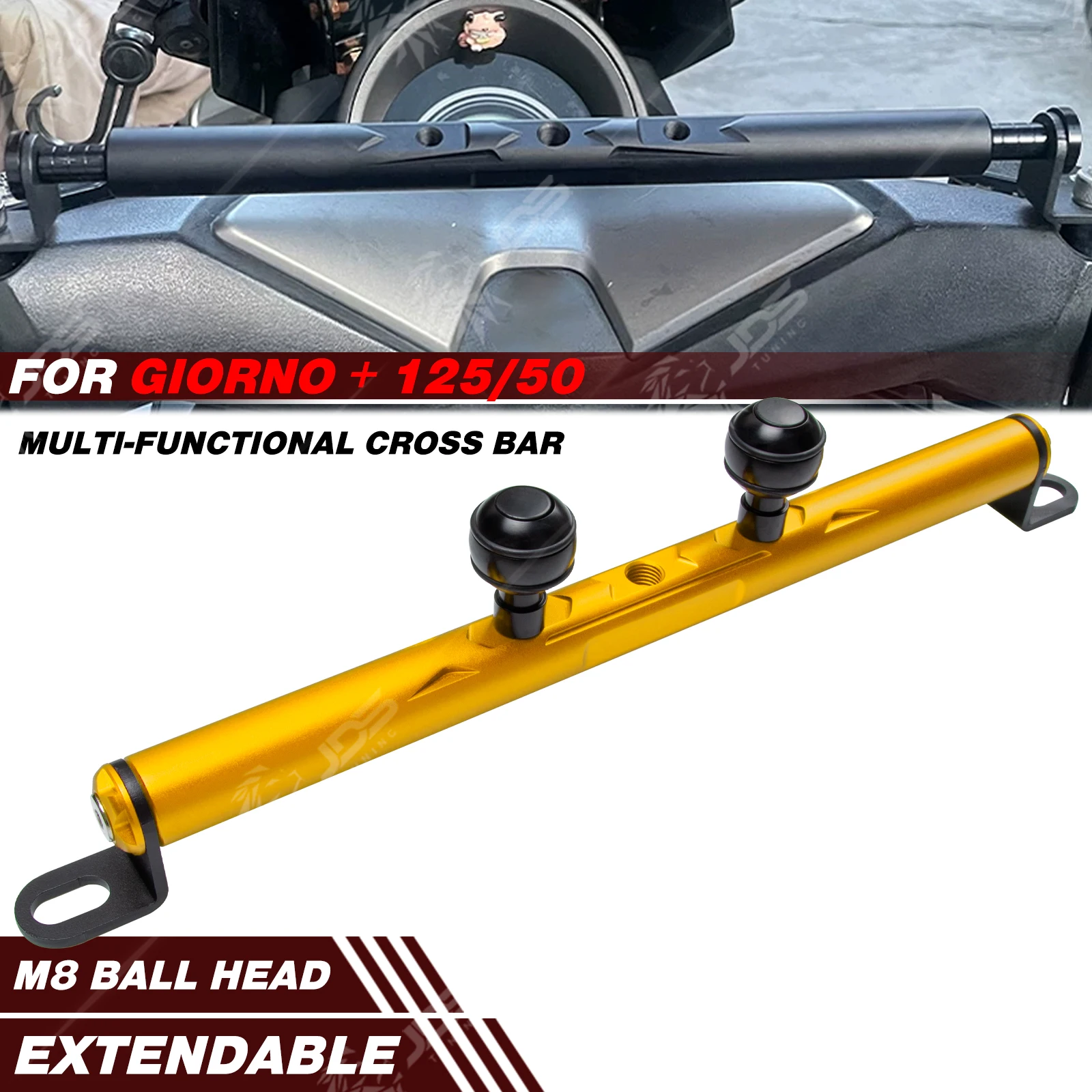JDSTUNING For HONDA GIORNO + 125/50 Crossbar Balance Beam Multifunction Bar Phone Holder Bracket Accessories Parts
JDSTUNING For HONDA GIORNO + 125/50 Crossbar Balance Beam Multifunction Bar Phone Holder Bracket Accessories Parts