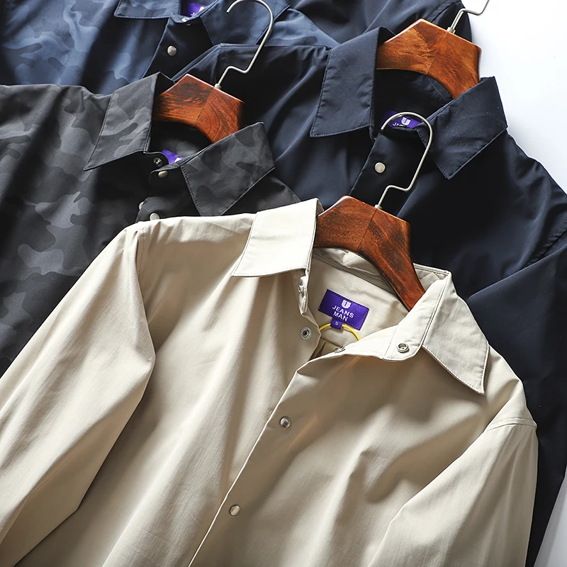 Smooth Faionable Men's Casual irt Jaet Top Purple Label Series Island Country Guest Fabric Autumn Stand Fit Long Sve
Smooth Faionable Men's Casual irt Jaet Top Purple Label Series Island Country Guest Fabric Autumn Stand Fit Long Sve