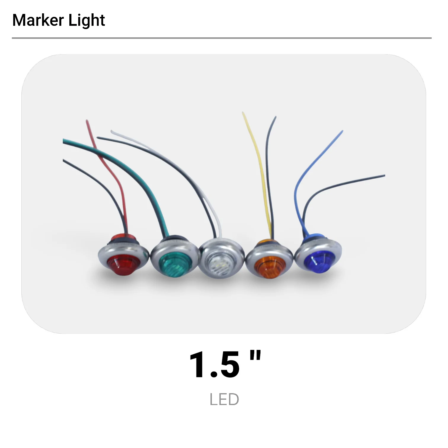 10PCS 1.5 INCH LED Marker Lamp Clear Plastic Lens Rubber Base for Truck Pickup SUV Offroad
10PCS 1.5 INCH LED Marker Lamp Clear Plastic Lens Rubber Base for Truck Pickup SUV Offroad