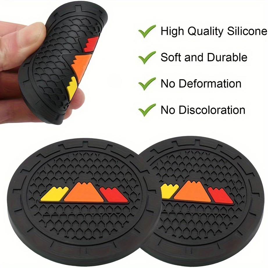 Tri-Color Premium Silicone 2pcs Car Cup Holder Coasters - Non-Slip,for SUV, Tacoma, Rav4, Auto Truck Interior Accessories
Tri-Color Premium Silicone 2pcs Car Cup Holder Coasters - Non-Slip,for SUV, Tacoma, Rav4, Auto Truck Interior Accessories