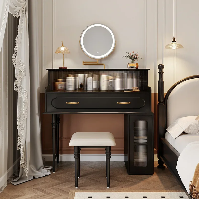 Luxury Dressing Table Mirror Bedroom Modern Brown Dressing Tables Vintage Makeup Minimalist Tocador Maquillaje Home Furniture
Luxury Dressing Table Mirror Bedroom Modern Brown Dressing Tables Vintage Makeup Minimalist Tocador Maquillaje Home Furniture