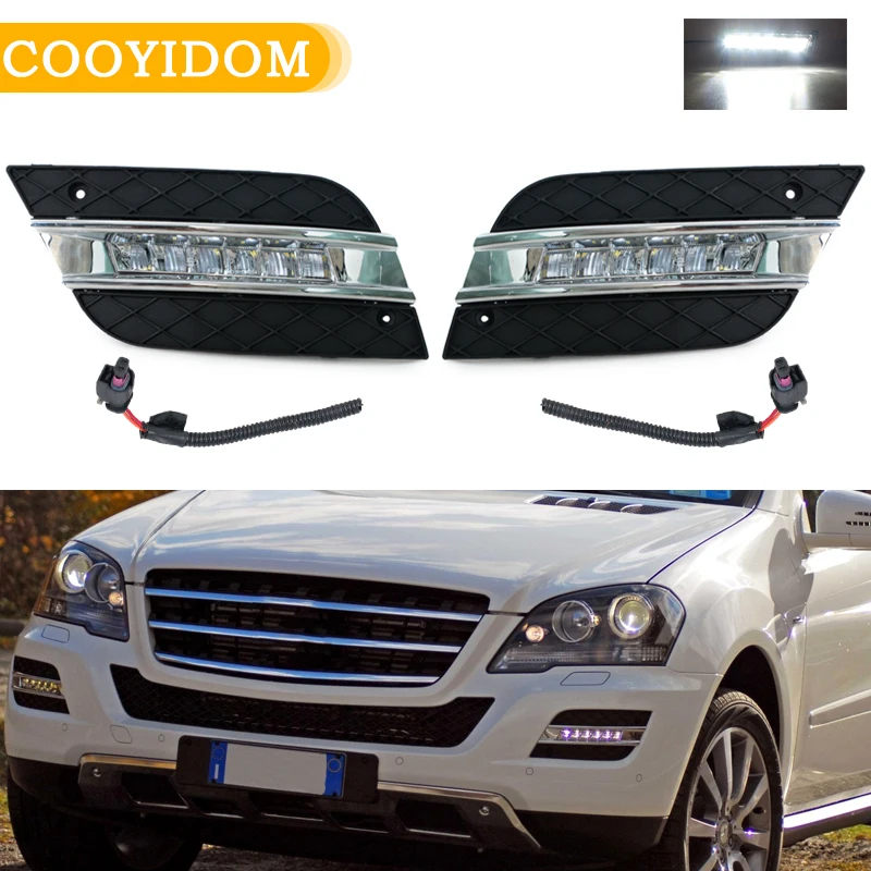 Car For Mercedes Benz ML350 W164 ML280 ML300 ML320 2010 2011 LED Daytime Running Light Waterproof ABS 12V Car DRL Lamp Styling
Car For Mercedes Benz ML350 W164 ML280 ML300 ML320 2010 2011 LED Daytime Running Light Waterproof ABS 12V Car DRL Lamp Styling