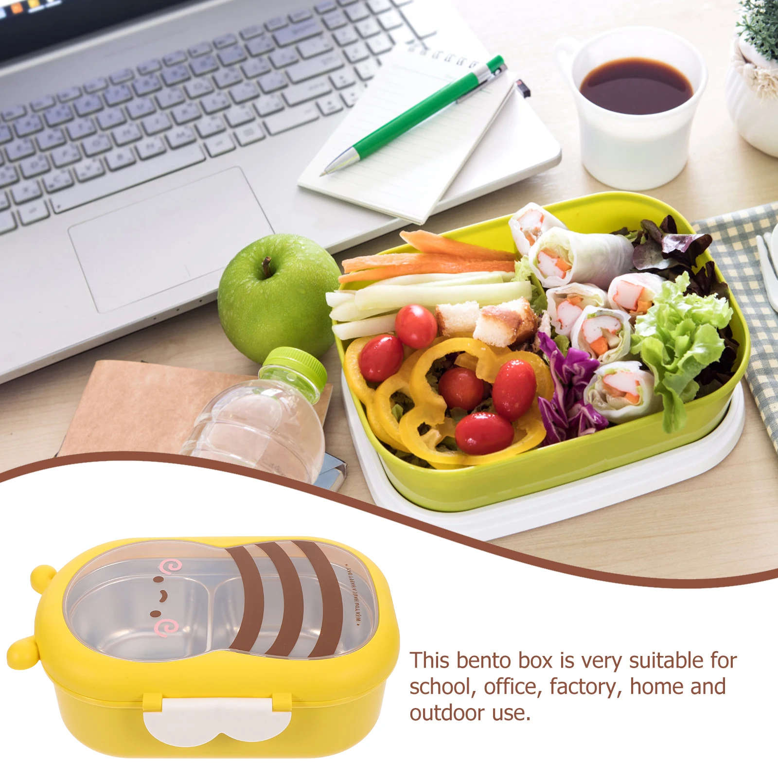 Bee Shaped Bento Portable Leak Proof Lunch Box For Office Workers Reusable Food Container Compact Meal Box Household Bento
Bee Shaped Bento Portable Leak Proof Lunch Box For Office Workers Reusable Food Container Compact Meal Box Household Bento