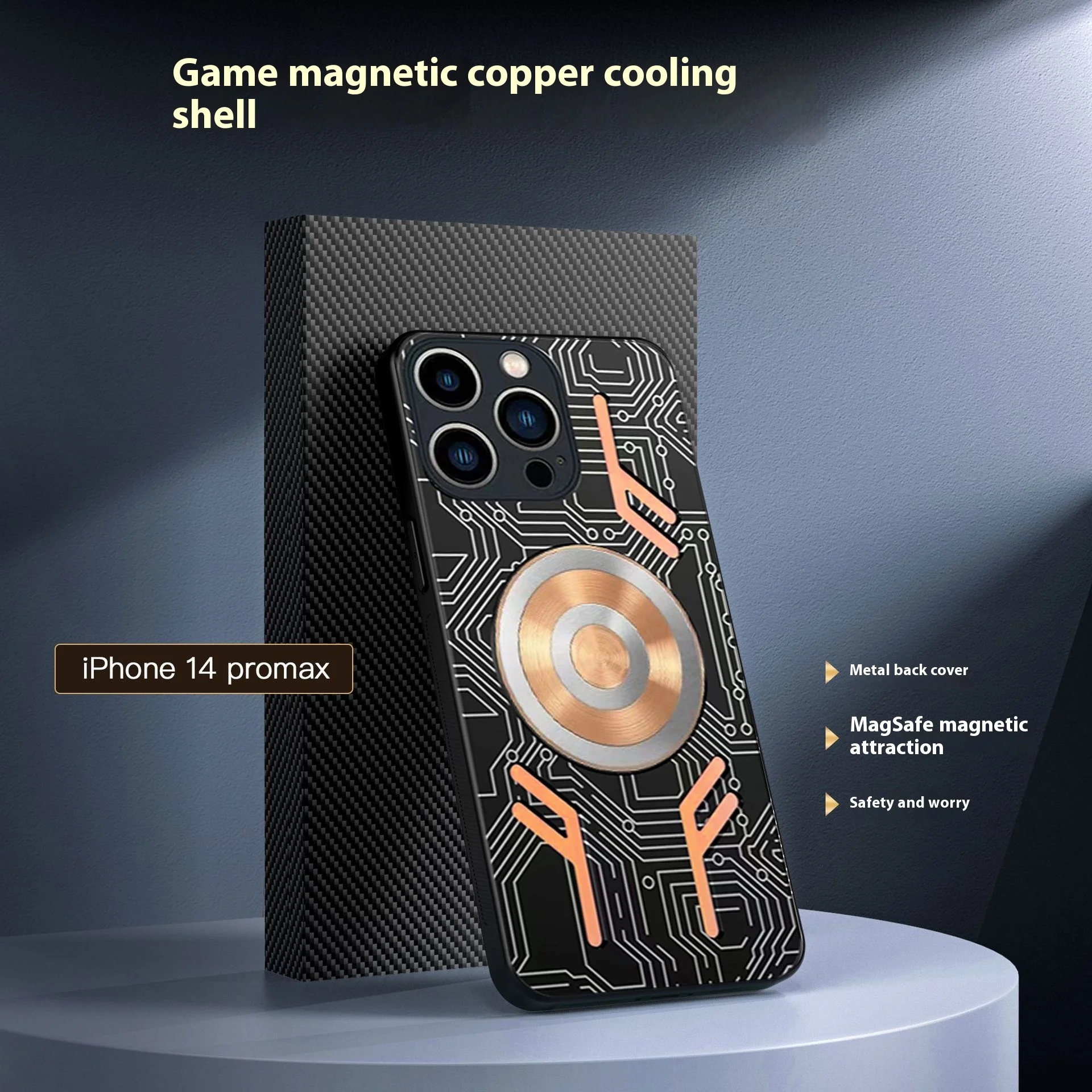 For iPhone 15 14 16 Pro Max Graphene Heat Dissipation Phone Case Purple Copper Magnetic Anti Drop All Inclusive Protective Cover
For iPhone 15 14 16 Pro Max Graphene Heat Dissipation Phone Case Purple Copper Magnetic Anti Drop All Inclusive Protective Cover