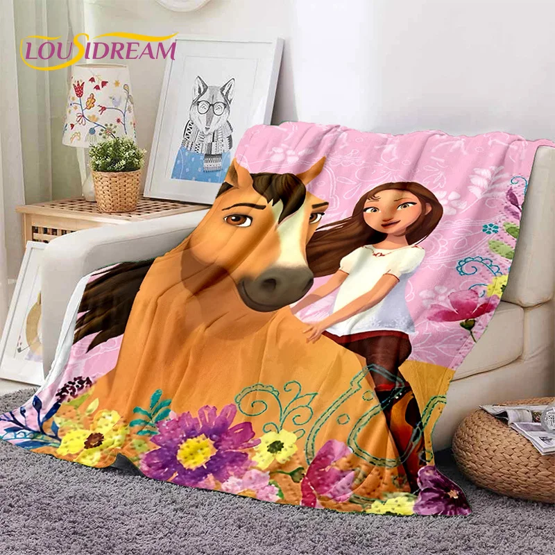 Spirit Riding Free Cartoon Horses Soft Blankets,Keep Warm Throw Blanket Comfortable for Picnic Beds Sofa Home Bedroom Gift Girl
Spirit Riding Free Cartoon Horses Soft Blankets,Keep Warm Throw Blanket Comfortable for Picnic Beds Sofa Home Bedroom Gift Girl