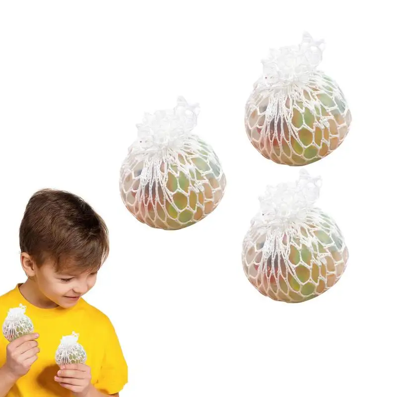 Rainbow Sensory Ball Fidgets Toy Soft Rainbow Sensory Ball 3pcs Squish Balls Singular Toys With Colorful Beads Non-sticky Cute
Rainbow Sensory Ball Fidgets Toy Soft Rainbow Sensory Ball 3pcs Squish Balls Singular Toys With Colorful Beads Non-sticky Cute