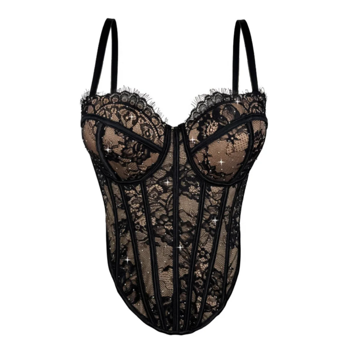 Lace Halter Corset Tops Women Shaping Bones Strapless Bra Top Sexy Underwear Vest Fashion Corsets Party Bustier Sleeveless Vests 
Lace Halter Corset Tops Women Shaping Bones Strapless Bra Top Sexy Underwear Vest Fashion Corsets Party Bustier Sleeveless Vests