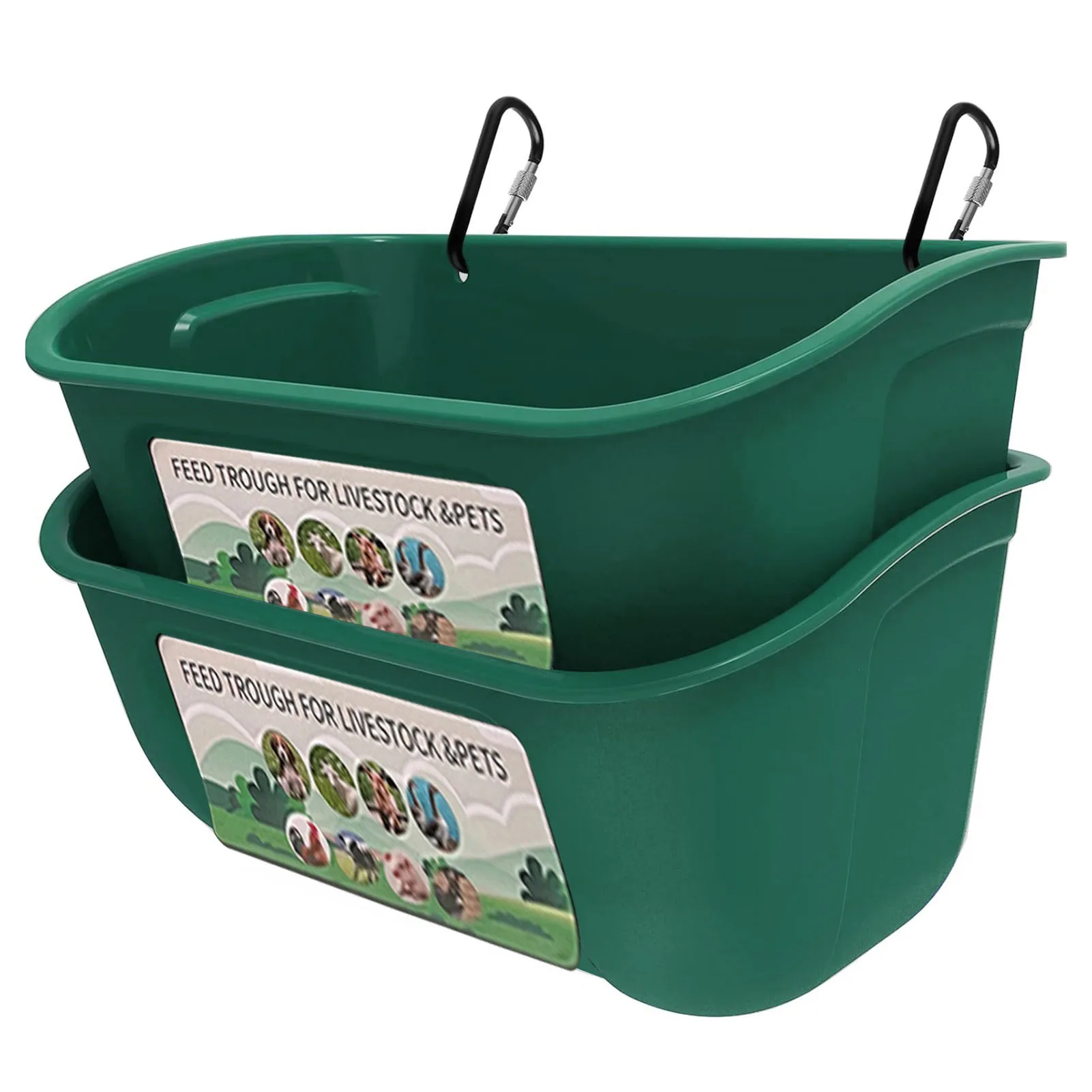 2Pcs Hanging Chicken Feed Trough BPA-Free Plastic Chicken Feeder Waterer Large Capacity Animal Feeding Trough Livestock Poultry
2Pcs Hanging Chicken Feed Trough BPA-Free Plastic Chicken Feeder Waterer Large Capacity Animal Feeding Trough Livestock Poultry