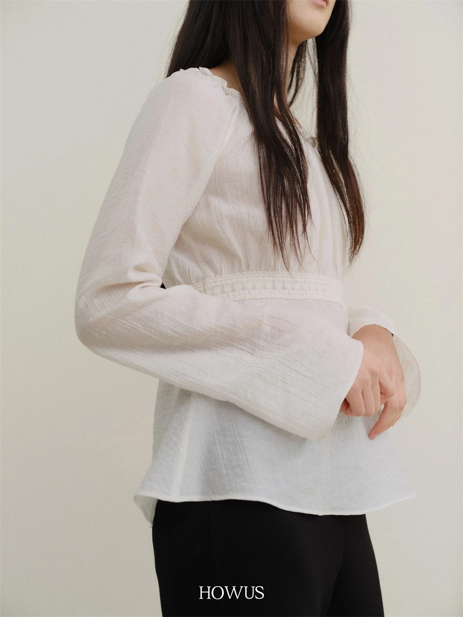 Ele Romantic, кружевной топ на одно плечо, длинный женский топ свободного покроя, круглый пуловер с защитой от ультрафиолета, весна 2025 г.
Ele Romantic, кружевной топ на одно плечо, длинный женский топ свободного покроя, круглый пуловер с защитой от ультрафиолета, весна 2025 г.