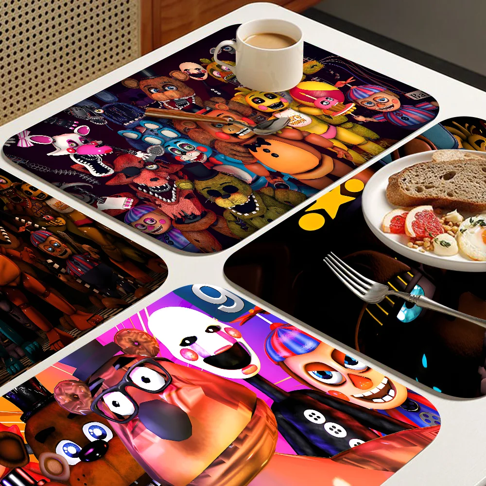 Fnaf Five-nights-At-Freddys Anime Table Drain Pad Tabletop Absorbent Draining Mat Tableware Mats Placemats for Table Decor
Fnaf Five-nights-At-Freddys Anime Table Drain Pad Tabletop Absorbent Draining Mat Tableware Mats Placemats for Table Decor