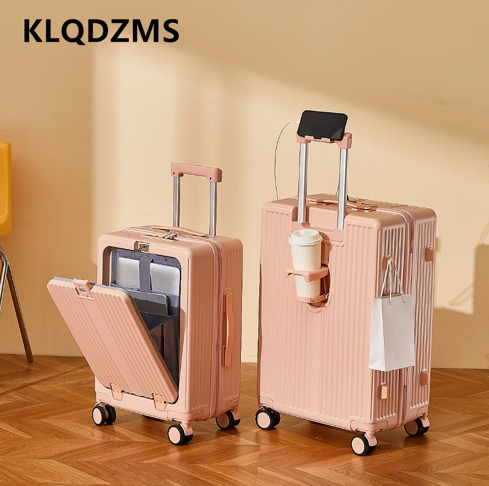 KLQDZMS USB Charging Suitcase Front Opening Boarding Case Laptop Trolley Case 20"22"24"26 Inch Large Capacity Cabin Luggage
KLQDZMS USB Charging Suitcase Front Opening Boarding Case Laptop Trolley Case 20"22"24"26 Inch Large Capacity Cabin Luggage
