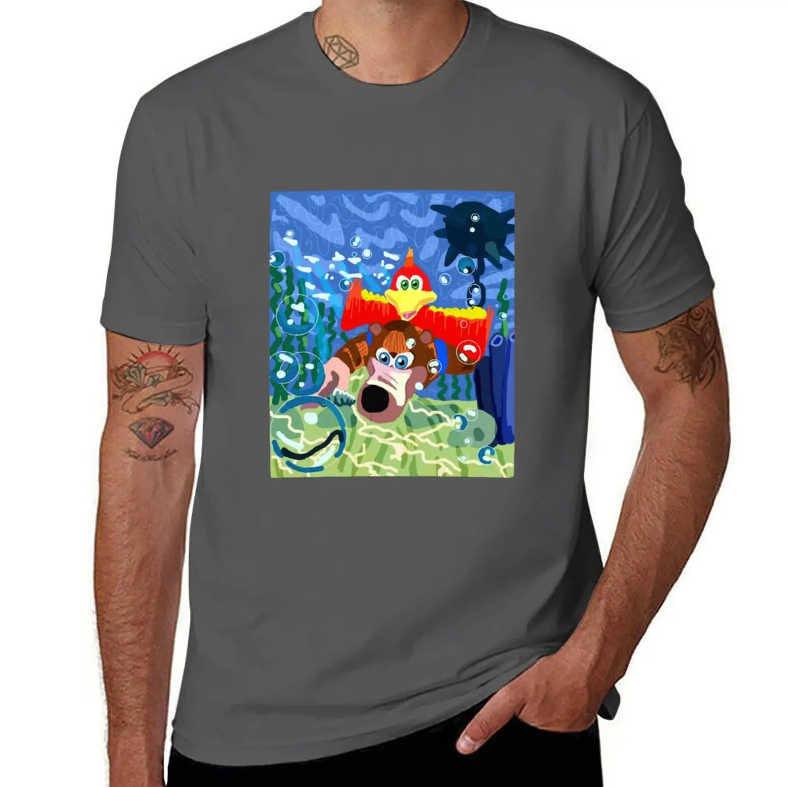Banjo Kazooie on a Swim T-Shirt Basic All Season Solid T-Shirt
Banjo Kazooie on a Swim T-Shirt Basic All Season Solid T-Shirt