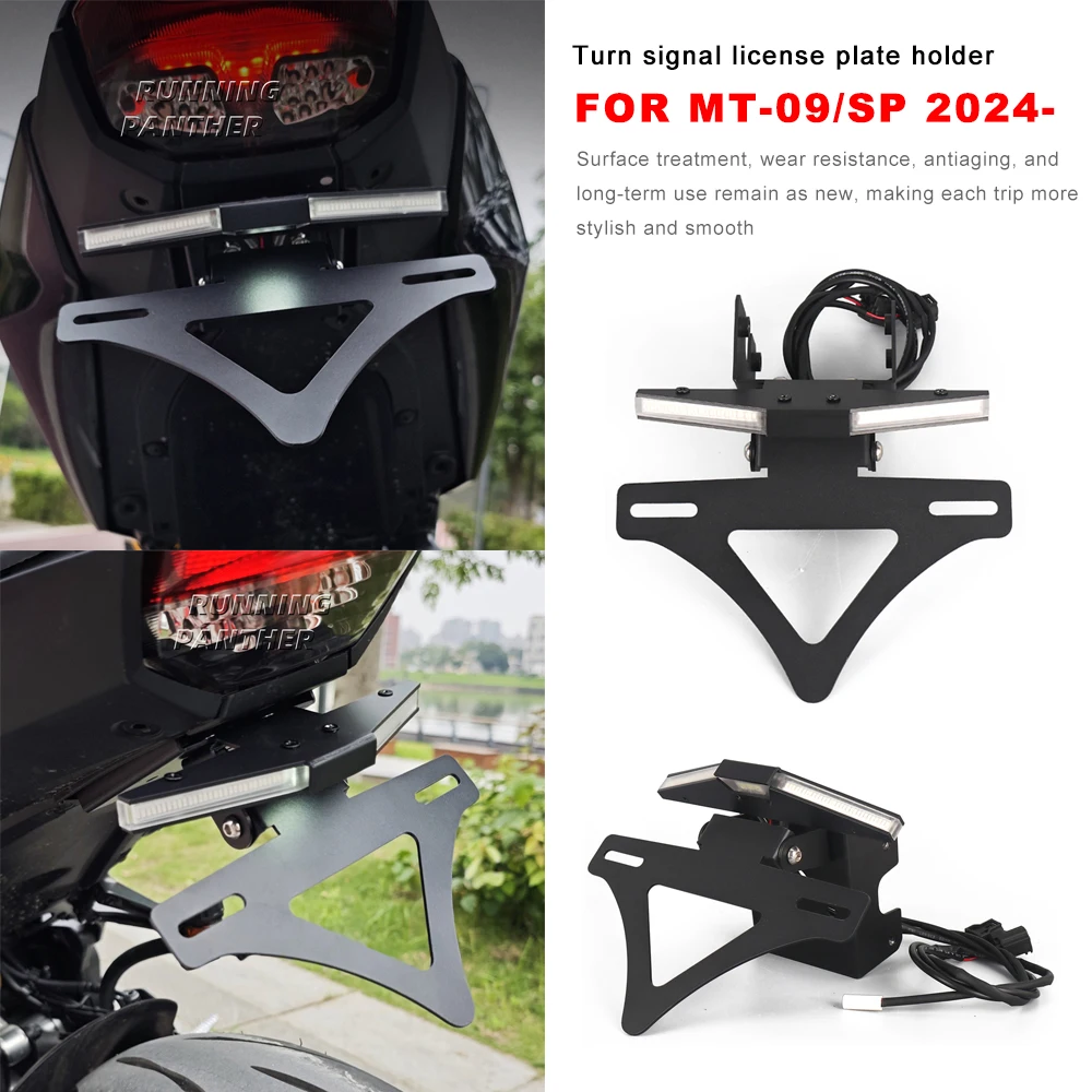 For YAMAHA MT-09 / MT-09 SP 2024 - Motorcycle Tail Tidy Fender Eliminator License Plate Holder LED Light Integrated Rear Bracket
For YAMAHA MT-09 / MT-09 SP 2024 - Motorcycle Tail Tidy Fender Eliminator License Plate Holder LED Light Integrated Rear Bracket
