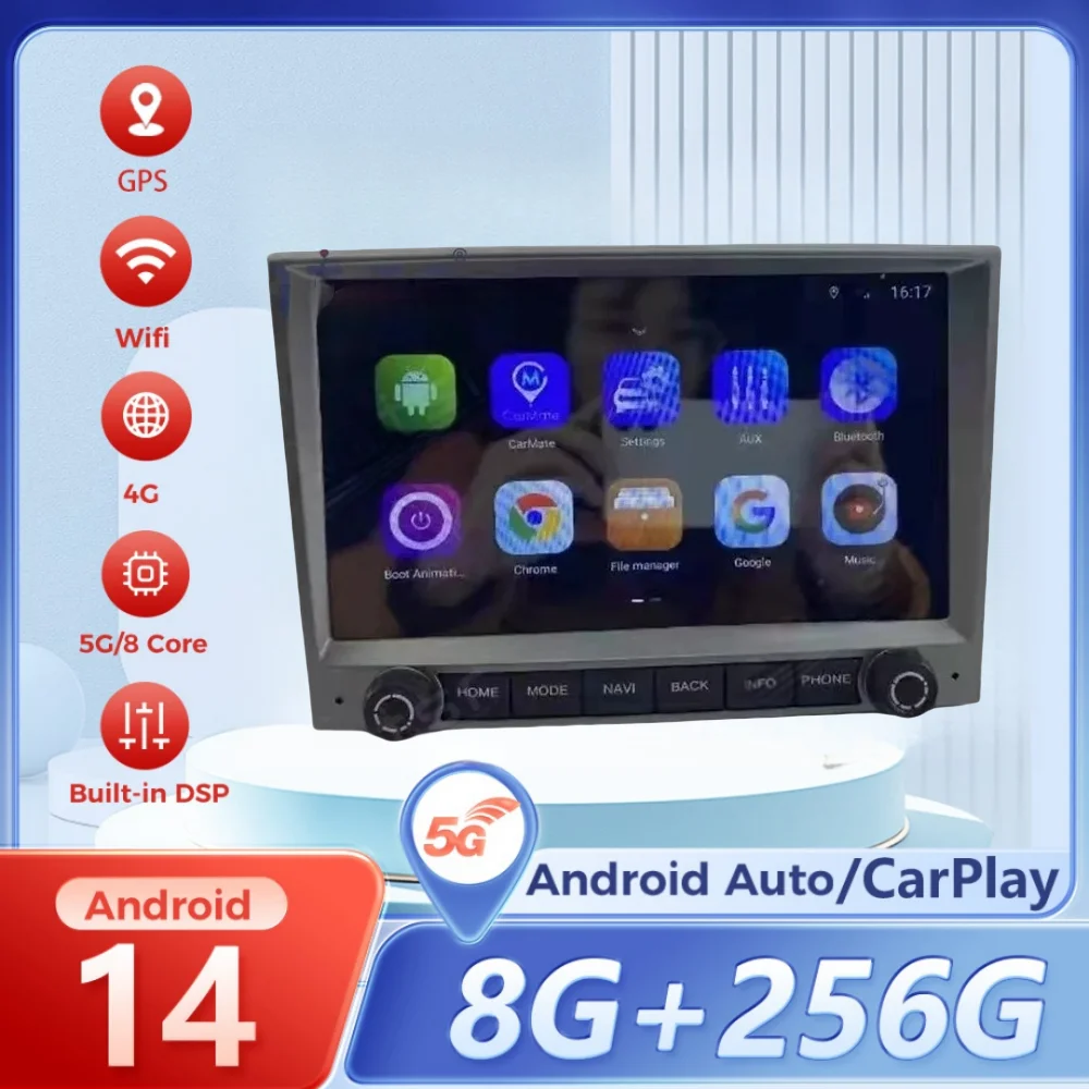 Android 14 For Porsche Cayman 911 Boxter 997 2005-2013 Car Radio Player Multimedia Auto GPS Navigation Stereo Carplay Head Unit
Android 14 For Porsche Cayman 911 Boxter 997 2005-2013 Car Radio Player Multimedia Auto GPS Navigation Stereo Carplay Head Unit