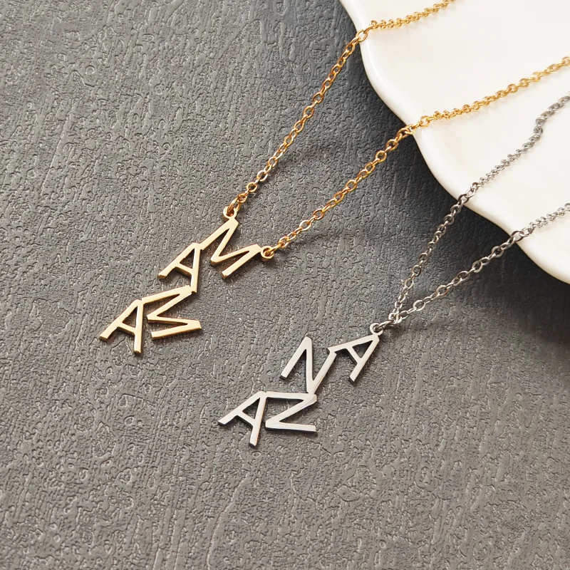 Customized large letter necklace stainless steel material pendant for boys and girls Valentine's Day gifts
Customized large letter necklace stainless steel material pendant for boys and girls Valentine's Day gifts