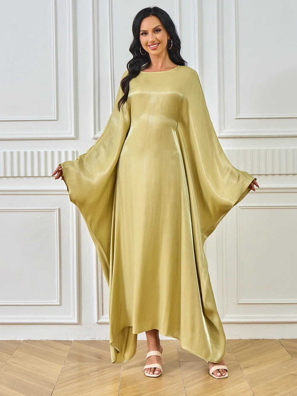 Ид вечернее платье для женщин мусульманская Абая с рукавами «летучая мышь» Джалабия Рамадан длинные платья свободные платья Vestidos Largos Kaftan арабский длинный халат 
Ид вечернее платье для женщин мусульманская Абая с рукавами «летучая мышь» Джалабия Рамадан длинные платья свободные платья Vestidos Largos Kaftan арабский длинный халат