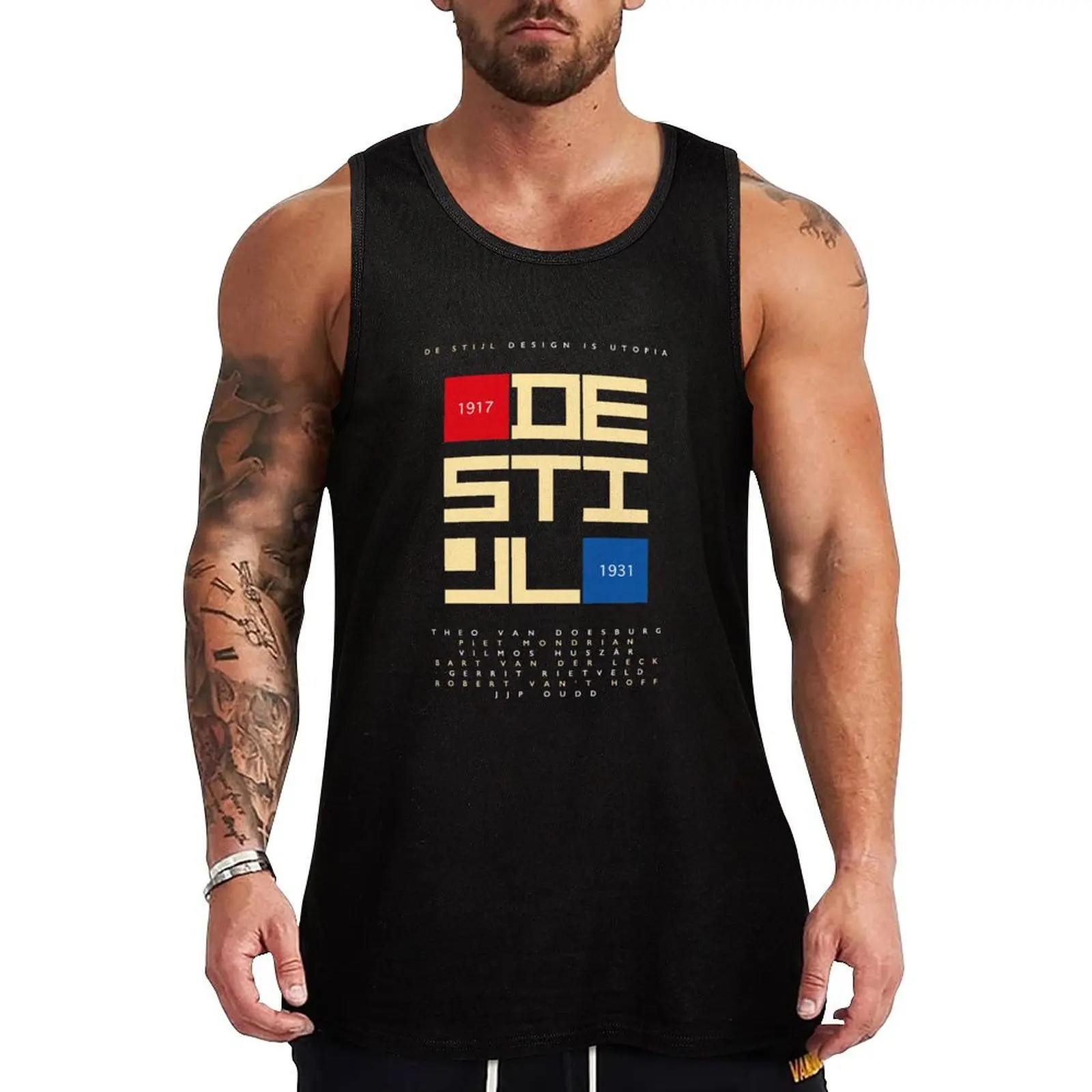 DeStijl#8 Tank Top Cotton Tank Top Soft Casual Sleeveless Shirt
DeStijl#8 Tank Top Cotton Tank Top Soft Casual Sleeveless Shirt