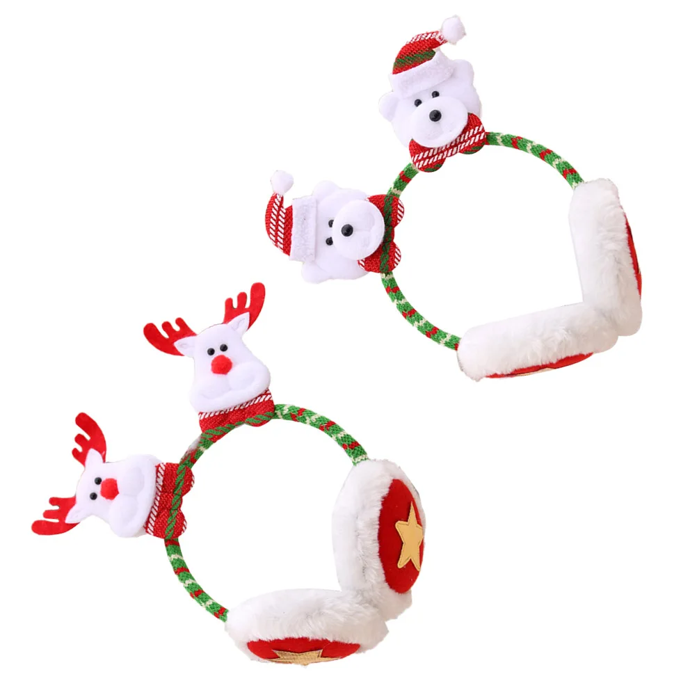 2 Pcs Christmas Headband Cartoon Ear Muffs Winter Kids Accessories Earmuffs For Party Carnival Christmas Hair Band Headdress
2 Pcs Christmas Headband Cartoon Ear Muffs Winter Kids Accessories Earmuffs For Party Carnival Christmas Hair Band Headdress