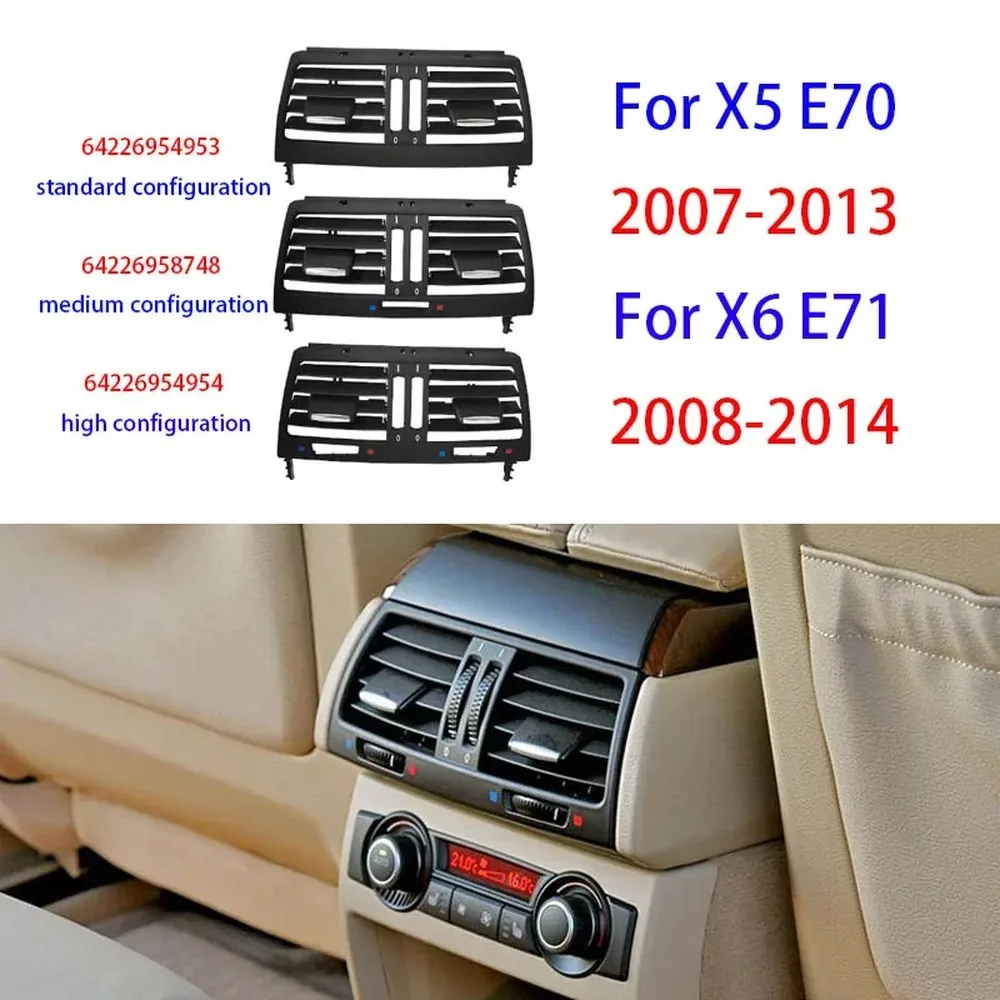 Interior Rear Air Conditioning Cover AC Vent Grille Outlet Cover Panel For BMW X5 E70 2007-2013 X6 E71 2008-2014
Interior Rear Air Conditioning Cover AC Vent Grille Outlet Cover Panel For BMW X5 E70 2007-2013 X6 E71 2008-2014