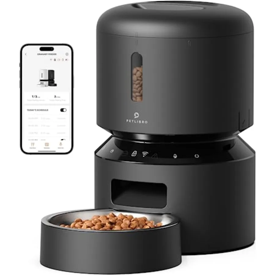 Automatic Cat Feeder, 5G WiFi Pet Feeder with Freshness Preservation, Timed Cat Feeders for Dry Food, Up to 48 Portions 10 Meal
Automatic Cat Feeder, 5G WiFi Pet Feeder with Freshness Preservation, Timed Cat Feeders for Dry Food, Up to 48 Portions 10 Meal