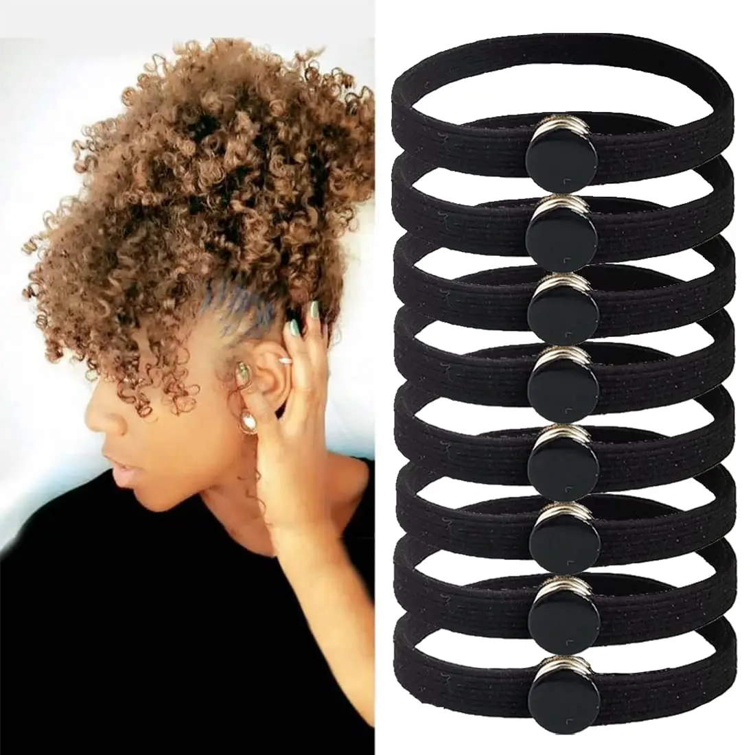 10PCS High Elasticity Snap Hair Ties for Thick Hair Natural Curly Hair and Braids| Connectable Hair
10PCS High Elasticity Snap Hair Ties for Thick Hair Natural Curly Hair and Braids| Connectable Hair