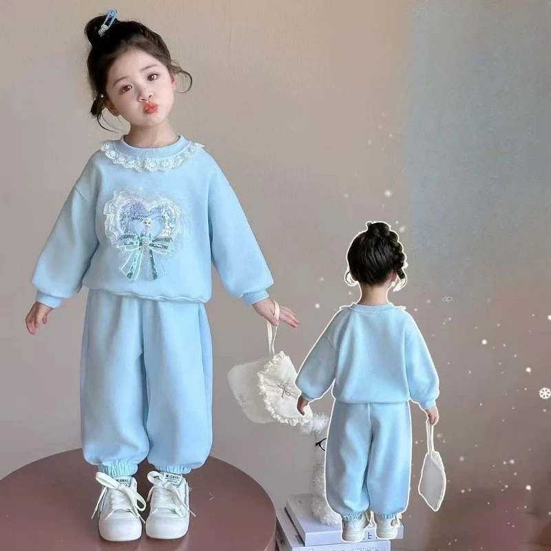2025 Girls 2-Piece Set, Elsa Lace Hoodie & Pants Cartoon Outfit for Toddlers & Kids
2025 Girls 2-Piece Set, Elsa Lace Hoodie & Pants Cartoon Outfit for Toddlers & Kids