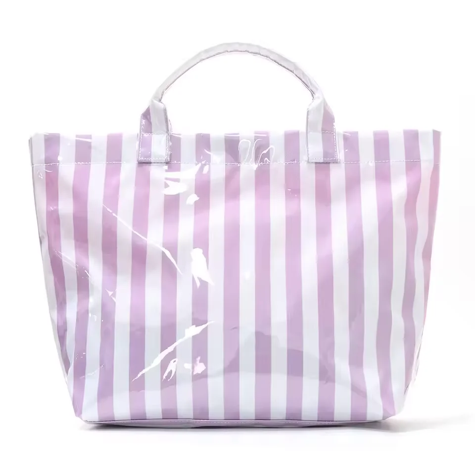 Polyester Travel Handbag Striped Design Large Capacity Hand Luggage Shoulder Bag Lightweight Folding Tote Bag for Women Commuter
Polyester Travel Handbag Striped Design Large Capacity Hand Luggage Shoulder Bag Lightweight Folding Tote Bag for Women Commuter