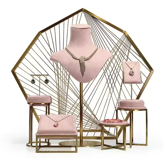 # Suede Leather Jewellery Earring Bracelet Display Stand Gold Metal Display Customize Jewelry Stand Jewelry Display
# Suede Leather Jewellery Earring Bracelet Display Stand Gold Metal Display Customize Jewelry Stand Jewelry Display