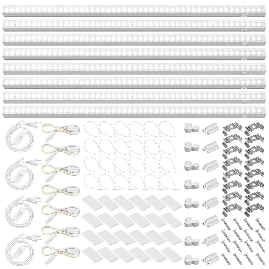 T5 Grow Lights, 5000K White Full Spectrum LED Grow Light, 2ft 80W 8 x 10W Plant Grow Lights for Indoor Plants, Plug and Play, 8P
T5 Grow Lights, 5000K White Full Spectrum LED Grow Light, 2ft 80W 8 x 10W Plant Grow Lights for Indoor Plants, Plug and Play, 8P