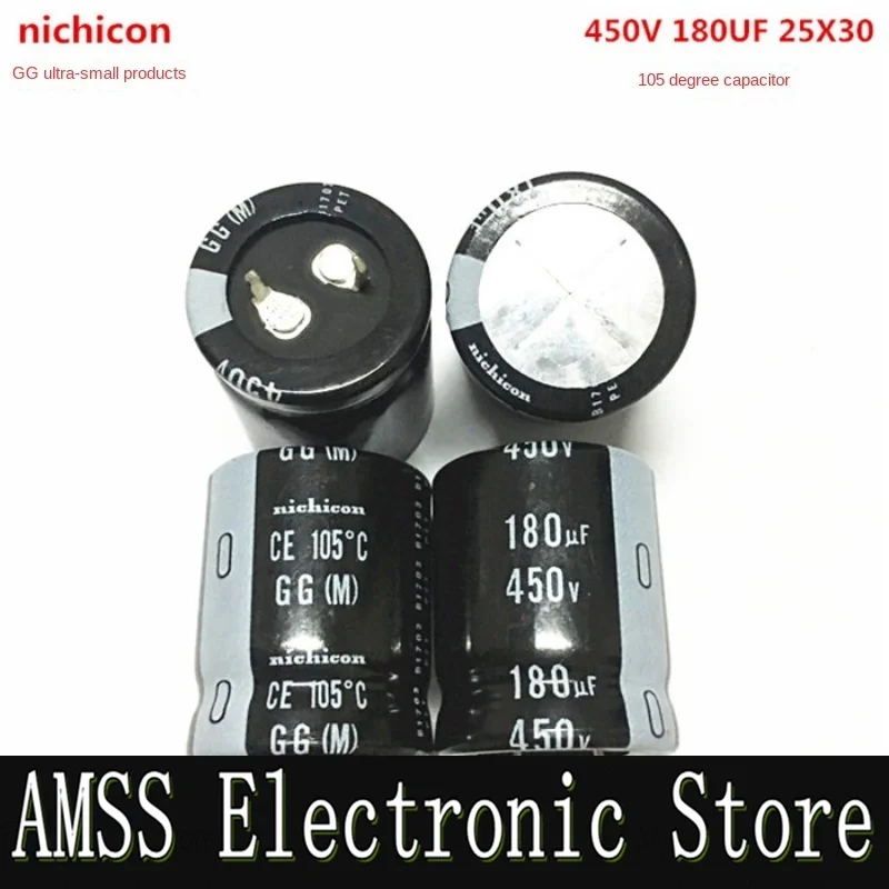 AMSS (1 шт.) 450V180UF 25X30 электролитический конденсатор высокого напряжения nichicon 450V 180UF 25*30 серии GG
AMSS (1 шт.) 450V180UF 25X30 электролитический конденсатор высокого напряжения nichicon 450V 180UF 25*30 серии GG