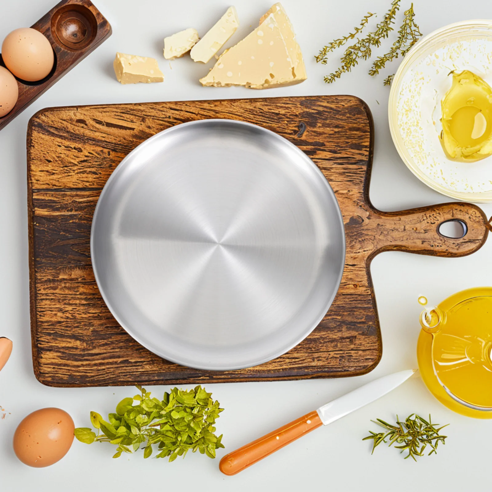Stainless Steel Tray Round Plate Food Grade Anti Rust High Temp Perfect for BBQ Fruits Cakes Snacks Family Use Serving Dish
Stainless Steel Tray Round Plate Food Grade Anti Rust High Temp Perfect for BBQ Fruits Cakes Snacks Family Use Serving Dish