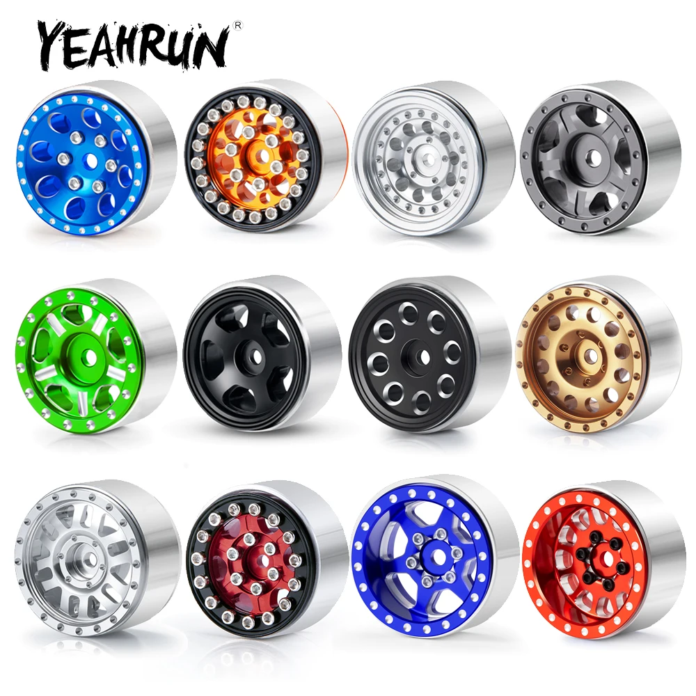 YEAHRUN 4Pcs 1.0 inch Micro Aluminum Alloy Beadlock Wheel Rims Hubs for Axial SCX24 1/24 TRX-4M 1/18 RC Car Upgrade Parts
YEAHRUN 4Pcs 1.0 inch Micro Aluminum Alloy Beadlock Wheel Rims Hubs for Axial SCX24 1/24 TRX-4M 1/18 RC Car Upgrade Parts