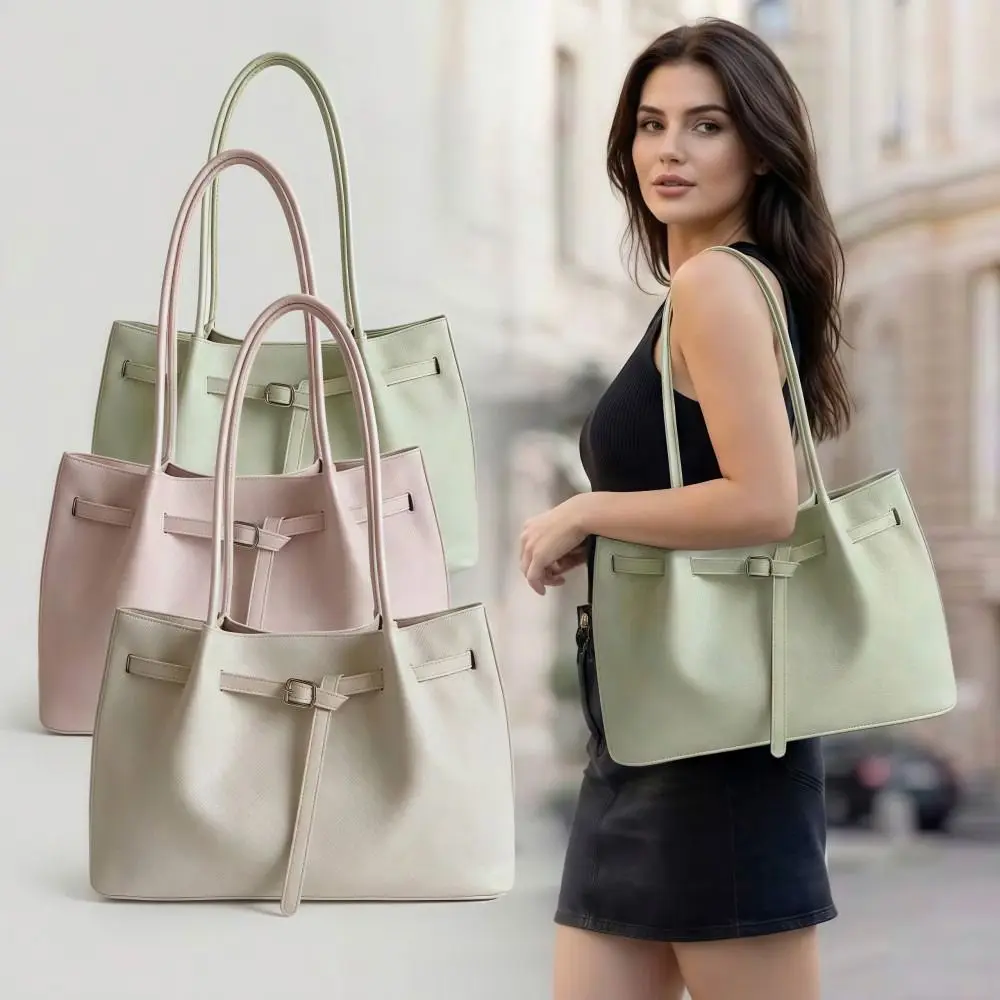Fashion Versatile PU Leather Shoulder Bag Retro Large Capacity Handbag Solid Color Elegant Commuting Tote Bag School/Travel/Work
Fashion Versatile PU Leather Shoulder Bag Retro Large Capacity Handbag Solid Color Elegant Commuting Tote Bag School/Travel/Work